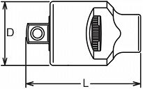 Grzechotka nasuwana 3/4