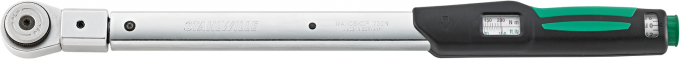 Klucz dynamometryczny MANOSKOP® z wbudowaną grzechotką drobnozębną nr 730NR  10-50 Nm STAHLWILLE 96503105