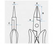 Szczypce zaokrąglone mini 128mm KING TONY 63B7-05 - 3