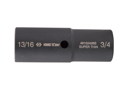 Nasadka udarowa dwustronna 1/2" 3/4" / 13/16" x 77mm, 6-kąt KING TONY 49152426S