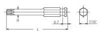 Bit udarowy sześciokątny Torx T40x35mm KOKEN - 2