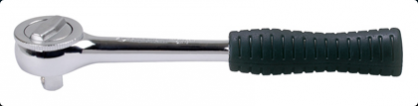 Grzechotka 3/8" 45 zębów 200mm uchwyt gumowy KING TONY 3725-08G