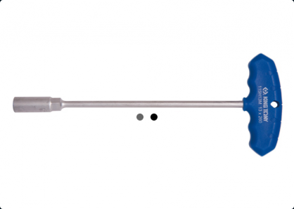 Klucz naswadowy z uchytem "T" ekstra długi 11mm x 260mm KING TONY 115H11M-10