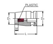 Nasadka 6-kątna z powłoką plastikową 13x38mm KOKEN - 2