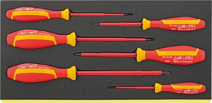 Zestaw TCS 1/3 Wkrętaków izolowanych 1000V, 6-Częściowy TCS 4660/4665 VDE STAHLWILLE 96838766
