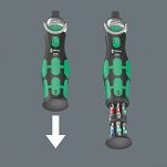 Grzechotka podręczna na bit i 3/8 cala 8009 Zyklop Pocket Set 2 WERA 05004281001 - 4