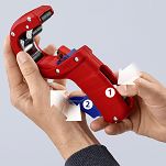 Obcinak do rur z tworzywa KNIPEX 90 23 02 BK - 4