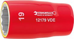 Nasadka 1/2" 13mm, 12-kątna, krótka, izolowana 1000V VDE 12179 VDE-13 STAHLWILLE 03370013