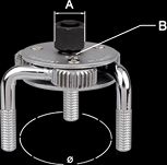 Klucz pazurkowy do filtra oleju 75 - 120 mm KING TONY 9AE43 - 2