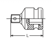 Adapter udarowy z pinem 5/8
