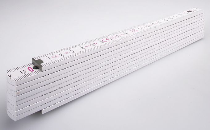 Miara składana drewniana 2m biała TYP 400 STABILA 14557