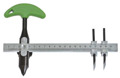Wycinak do krążków z 2 nożam 40-800mm KUKKO 322-800