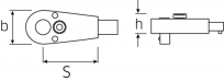 Grzechotka wtykowa  725L/5 3/8