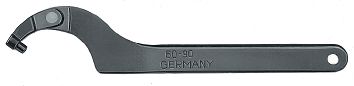 Klucz hakowy z bolcem 3 mm ruchomy zakres 22-35 mm AMF 5021007022