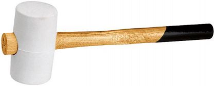 Młotek gumowy 90mm biały FORTIS płaski/płaski 4317784779005