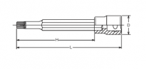 Nasadka z bitem 12-kątna 10x100mm KOKEN - 2