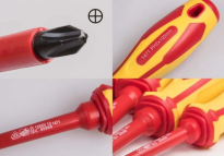 Wkrętak śrubokręt krzyżakowy izolowany no.2 6,0 x 100mm PH2 KING TONY 14710204 - 3