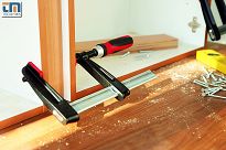 Ścisk śrubowy stolarski żeliwny 600/120mm TPN BESSEY TPN60S12BE-2K - 4