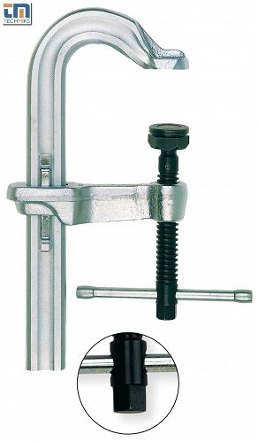 Ścisk śrubowy ślusarski 250/100mm stalowy wzmocniony STBVC BESSEY STBVC25