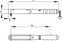 Klucz dynamometryczny DX 3/4