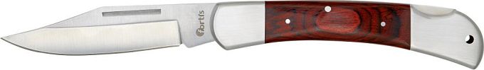 Nóż roboczy, okładzina drewniana, w skorzanym etui 220mm FORTIS 4317784728027