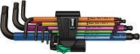 Zestaw klucze imbusowe z kulką 1,5-10 mm kolorowe 073593 + klucze trzpieniowe TORX XL Multicolour 024480 WERA 145569 - 2