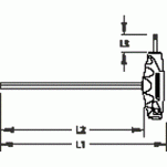 Wkrętak śrubokręt kątowy z chwytem 2K-T 8 mm GEDORE 2507447 - 2