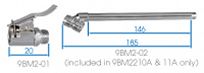 Pistolet do pompowania kół (220 PSI / 15 BAR) + końcówka do ciężarówek KING TONY 9BM2210A - 3