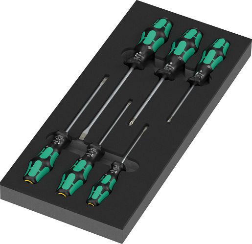 Wkładka piankowa 9718 z wkrętakami Kraftform Seria 300 Set 2, 7 części WERA 05150128001