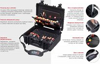 Zestaw narzędzi dla elektryka XL zestaw mieszany, 80-cz. w skrzynce narzędziowej  WIHA 40523 - 2