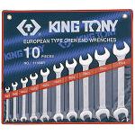 Zestaw kluczy płaskich 10 cz. 6 - 28 mm, etui KING TONY 1110MR