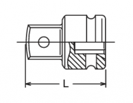 Adapter udarowy zwiększający 3/4