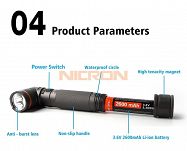 Latarka ręczna z UV NICRON 49NB75 - 16