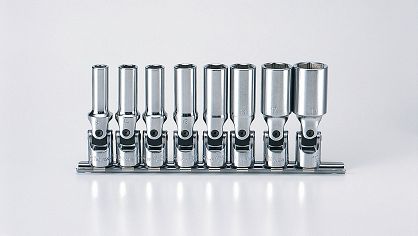 Zestaw nasadek 8mm-19mm długich łamanych KOKEN