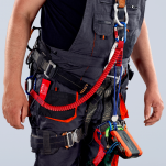 Linka zabezpieczająca z karabińczykiem KNIPEX 00 50 12 T BK - 5