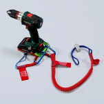 Linka zabezpieczająca z karabińczykiem KNIPEX 00 50 12 T BK - 4