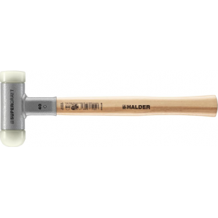 Młotek z miękkimi obuchami z zaokrągloną wkładką udarową SUPERCRAFT, 40mm, bezodrzutowy HALDER 3366.240