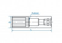 Nasadka ekstra długa do świec 3/8