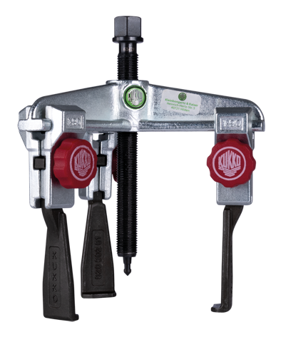 Ściągacz 3-ramienny uniwersalny ze smukłymi, szybkoprzestawnymi ramionami KUKKO 30-2+S