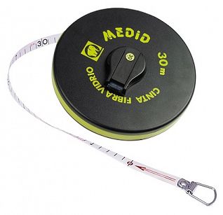 Taśma miernicza "0", długa, 30m/15mm, uchwyt początkowy z otworem MEDID 121030D
