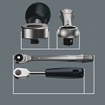 Grzechotka Zyklop Metal 3/8 zestaw 8100 SB 7 WERA 05004047001 - 4