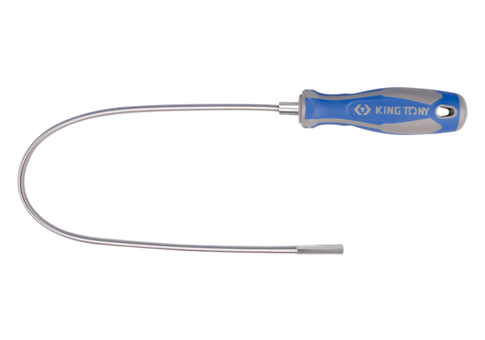 Chwytak giętki z końcówką magnetyczną 450mm, średnica końcówki 7mm KING TONY 2121-18