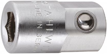 Łącznik 1/4" do końcówek BIT z zewn. 6-kątem 10mm lub wewn.12-kątem 412-1 STAHLWILLE 11180020