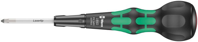 Wkrętak do śrub z gniazdem krzyżowym z rękojeścią kulistą Kraftform Ball-Grip 1850 PH, PH 1 x 80 mm WERA 05007905001