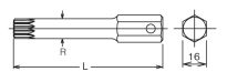 Końcówka udarowa do śrub M16 XZN dł. 100mm KOKEN - 2