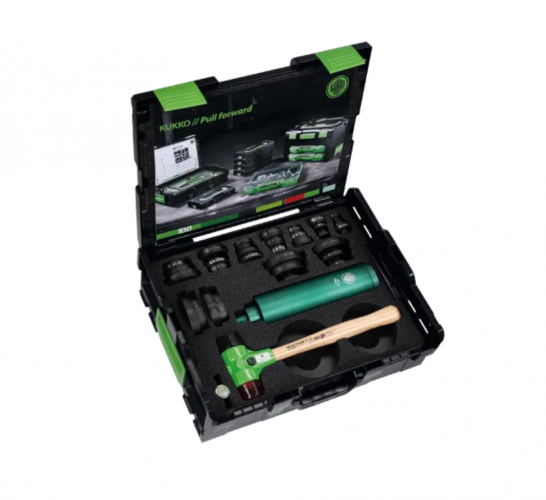 Zestaw narzędzi do montażu łożysk, wykonanie lekkie do montażu zewnętrznego, długie KUKKO 71-L