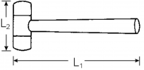 Młotek aluminiowy STAHLWILLE 70240040 - 2