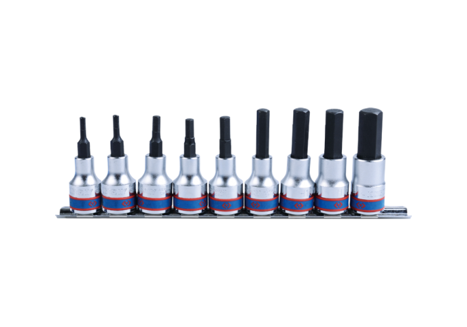 Zestaw nasadek z końcówką HEX 1/2