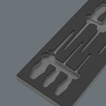 Wkładka piankowa Kraftform Seria 100 VDE Set 2 98111, bez narzędzi, 172 x 30 x 392 mm WERA 05137134001 - 3
