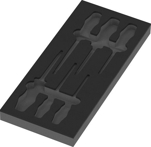Wkładka piankowa Kraftform Seria 100 VDE Set 2 98111, bez narzędzi, 172 x 30 x 392 mm WERA 05137134001